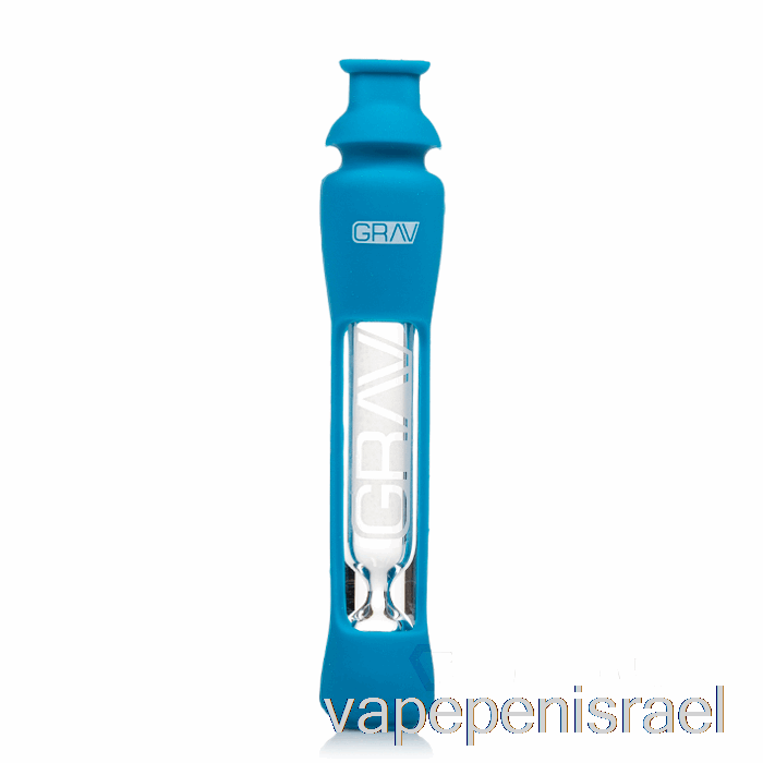 טועם חד פעמי Vape Israel Grav 12 מ"מ עם עור סיליקון כחול